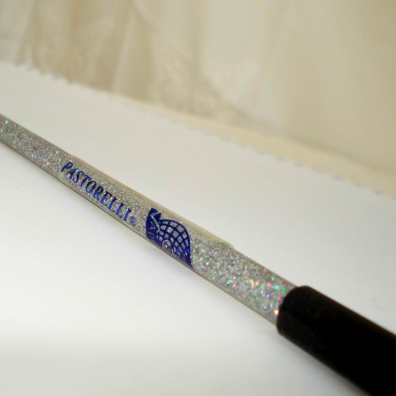 Stab 60cm Pastorelli Glitter Silver Grip Aquamarine FIG Art. 00456